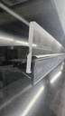 Полу - вертикална хладилна витрина VESTA 192 / 1920x800x1600mm , Plug in, R290, отворена с нощна щора