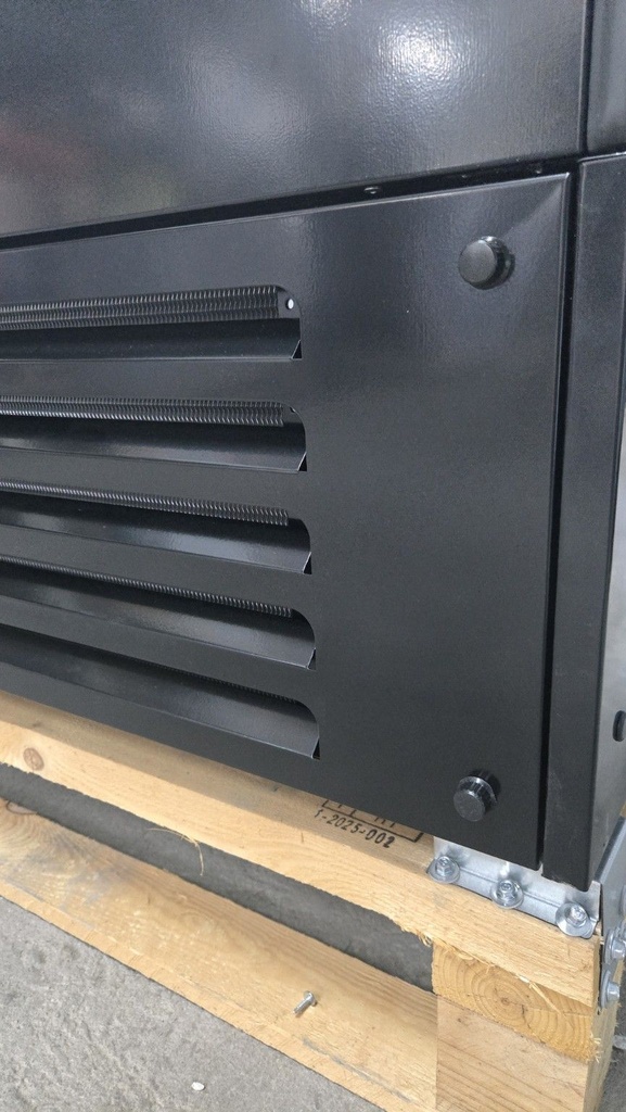 Полу - вертикална хладилна витрина VESTA 250 / 2500x800x1600mm , Plug in, R290, отворена с нощна щора