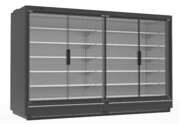 [Mtk.111484] Крайстенна хладилна витрина SARDINYA HM/ 3750x910x2200mm  , с врати (за външен агрегат)
