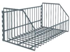 HARDWARE WIRE BASKET SHELF FOR UPRIGHT D:400 / L:1000 H:180 ELECTROSTATIC PAINT