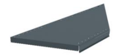 SHELF INTERNAL CORNER (P25) D : 300 / L : 810 T:0,7 FOR D:300-400-500 BASE SHELF