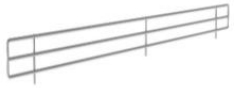 Front shelf stopper * 500mm (H:50) - wire