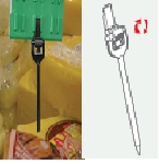 Corner clip &quot;R&quot; kit with carrier 50mm-black