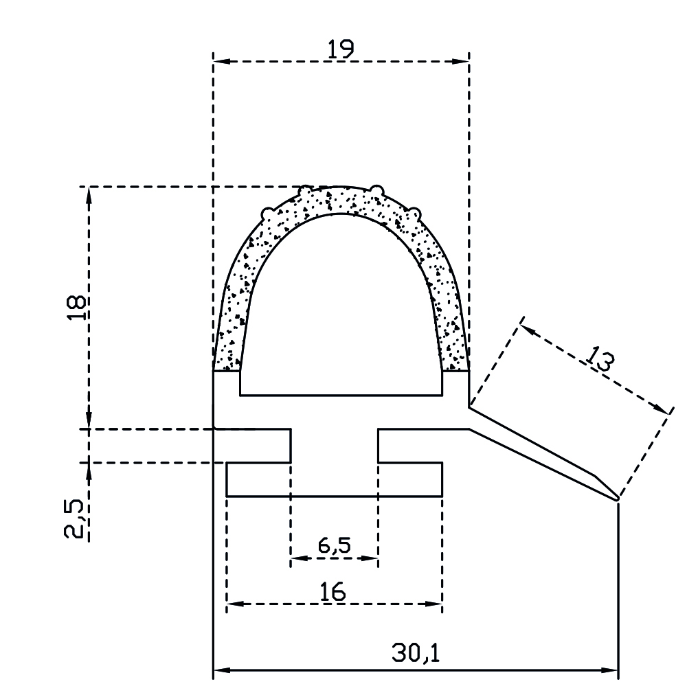 Refrigerator Door Seal I-408-02B