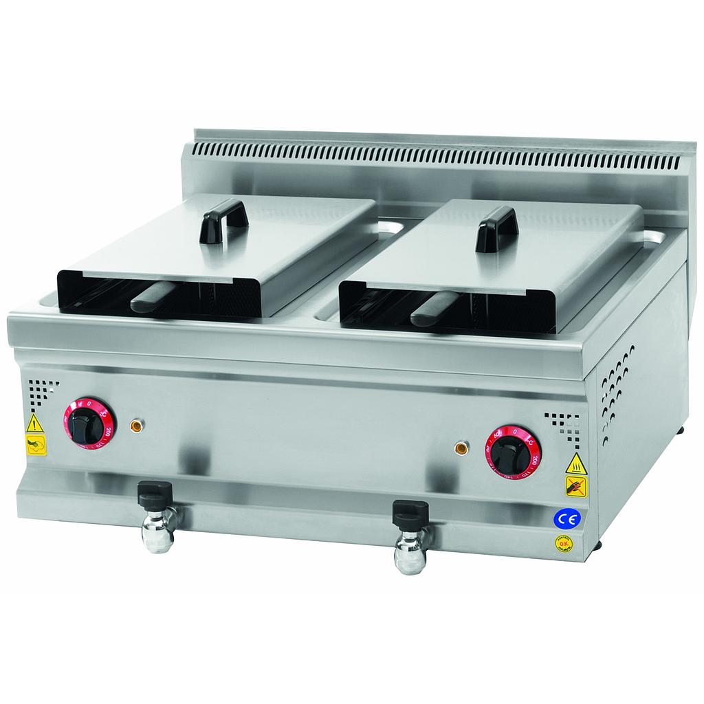 Double electric fryer, 800x700x300, 12+12 liters, 18kW/380V