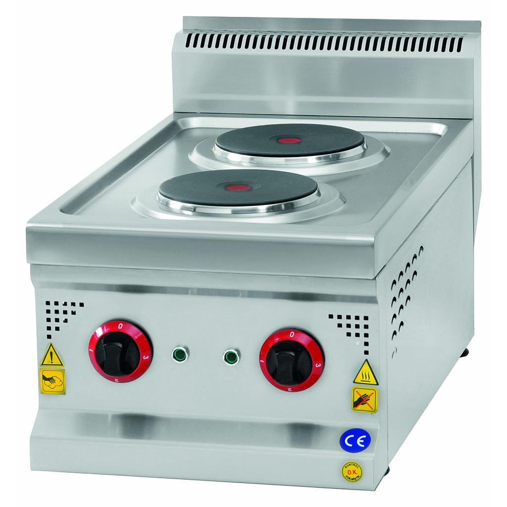 Hotplates electric, 400x700x300, 2 x ф220mm, 5kW/220V