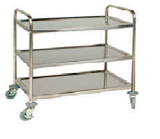 Serving trolley, 800x550x950, 3 trays