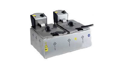 Double electric fryer, 370x360x200, 3+3 l.