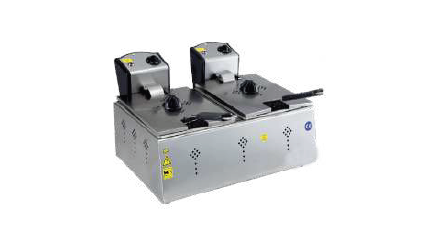 Double electric fryer, 565x360x200, 5+5 l.