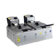 Double electric fryer, 665x450x200, 8+8 liters, 5kW/220V