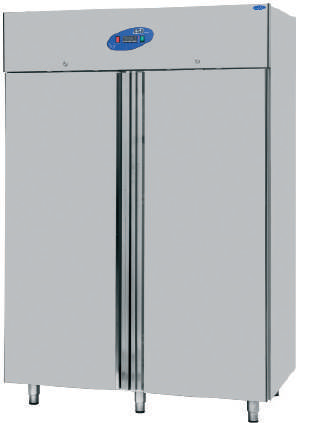 Stainless steel refrigerator 0/+8, 140x71x207