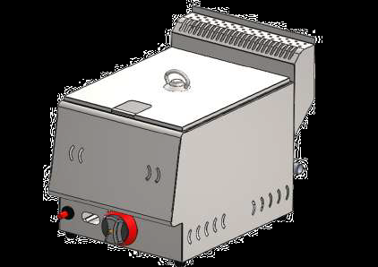 Fryer single GAS, 270x360x200, 5 l.