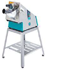 Vegetable cutting machine on a stand