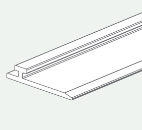 Magnetic T profile 1250mm for separator / black
