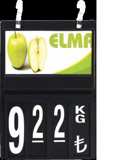 A5 Label for vegetables black