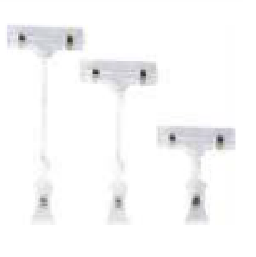 Small clip with label holder 6 k-kta 5 cm black