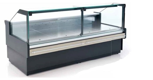 [Mtk.107513] Щандова хладилна  витрина BARBUDA L PLATINUM 2500x1200x1200mm Plug-in, право челно стъкло, с депо, к-т страници