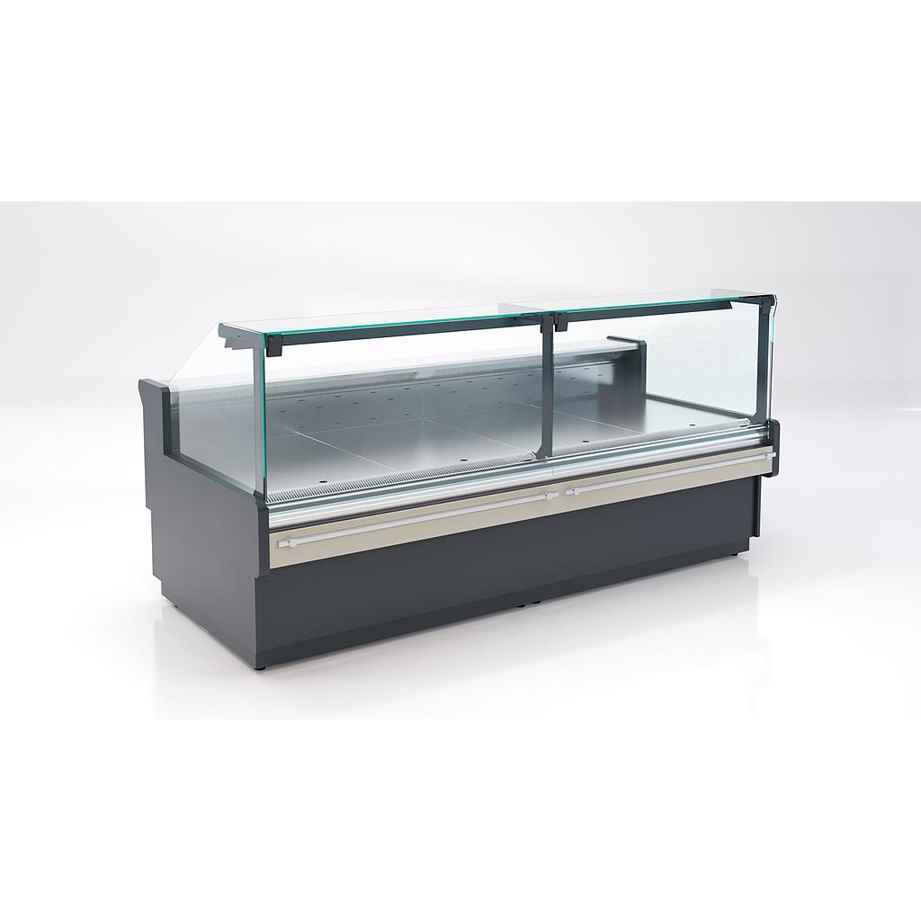Stand refrigerated display case BARBUDA PLATINUM L 2500x1200x1200mm, with depot (for external unit)