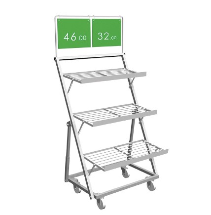 Fruit and vegetable rack on wheels 147x90x60