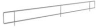 Front shelf stopper * 1250mm (H:30) - wire