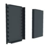 EXTERNAL CORNER BACK PANEL (P25) L : 133 H : 400 / T:0,5 MM